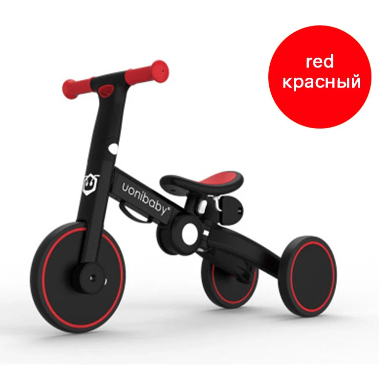 Triciclo infantil, dobrável, para bebês 1-6 anos