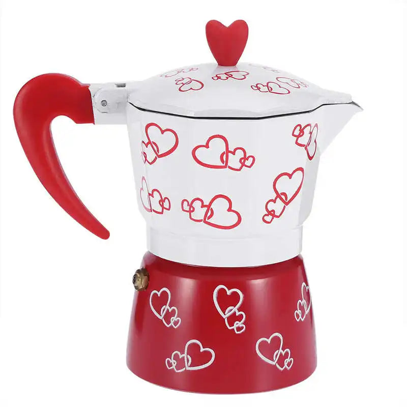 Cafeteira de alumínio italiano, chaleira de café para casa e escritório