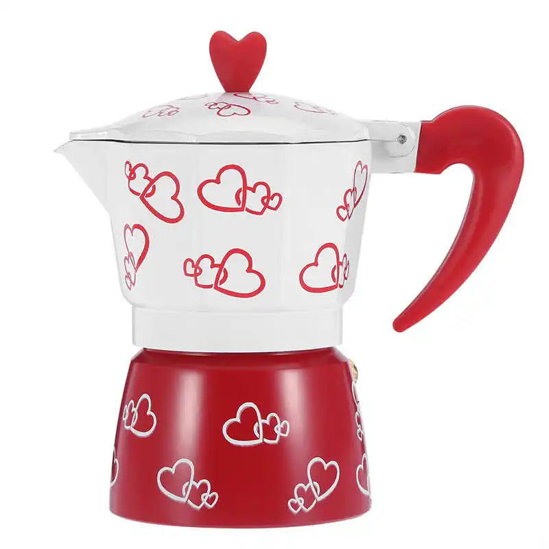 Cafeteira de alumínio italiano, chaleira de café para casa e escritório