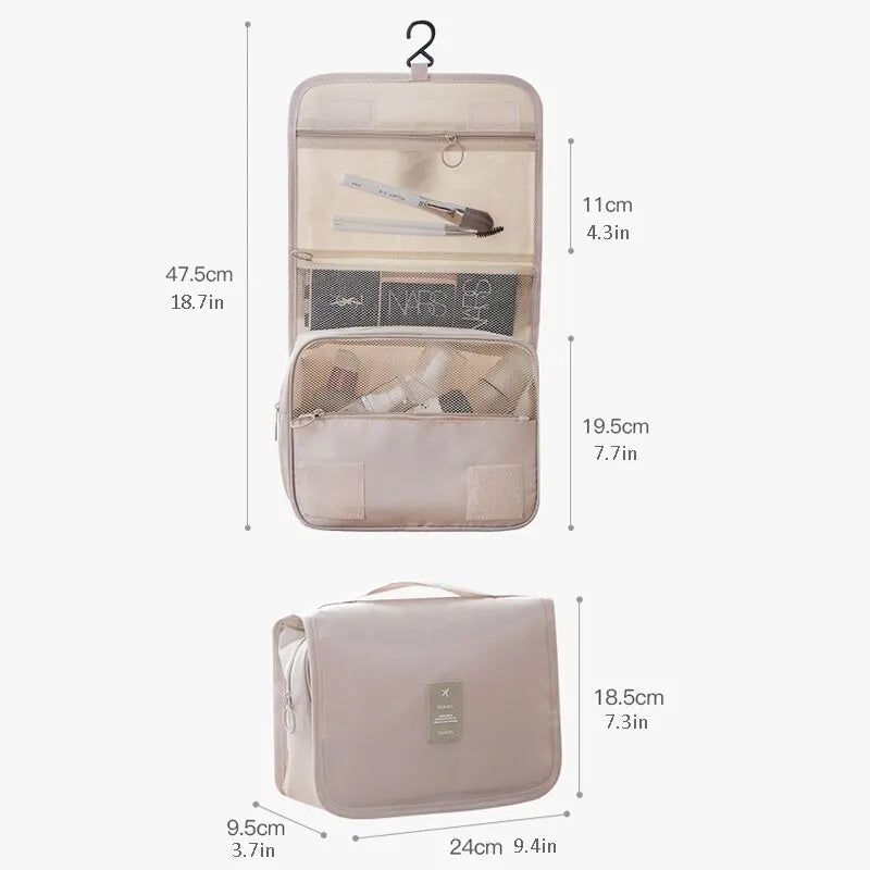 Bolsa de maquiagem para viagem
