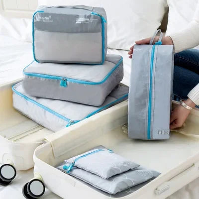 Conjunto de peças organizador de viagem