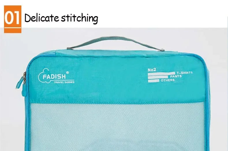 Conjunto de peças organizador de viagem