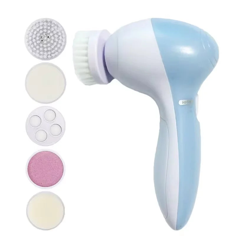 Escova elétrica de limpeza facial. Retira maquiagem, cuidados com a pele
