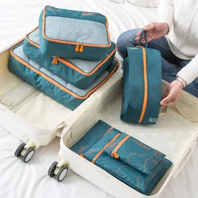 Conjunto de peças organizador de viagem