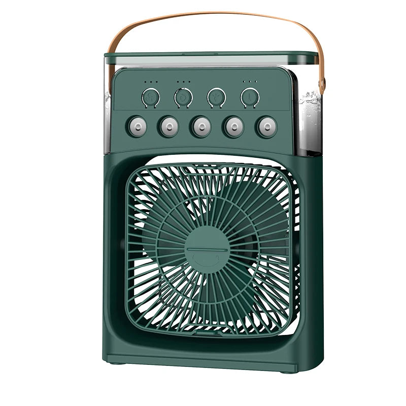 Ventilador e umidificador de ar com luzes led