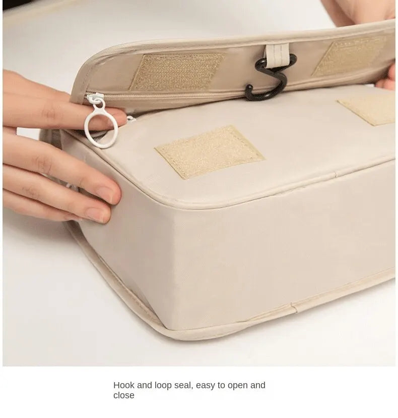 Bolsa de maquiagem para viagem