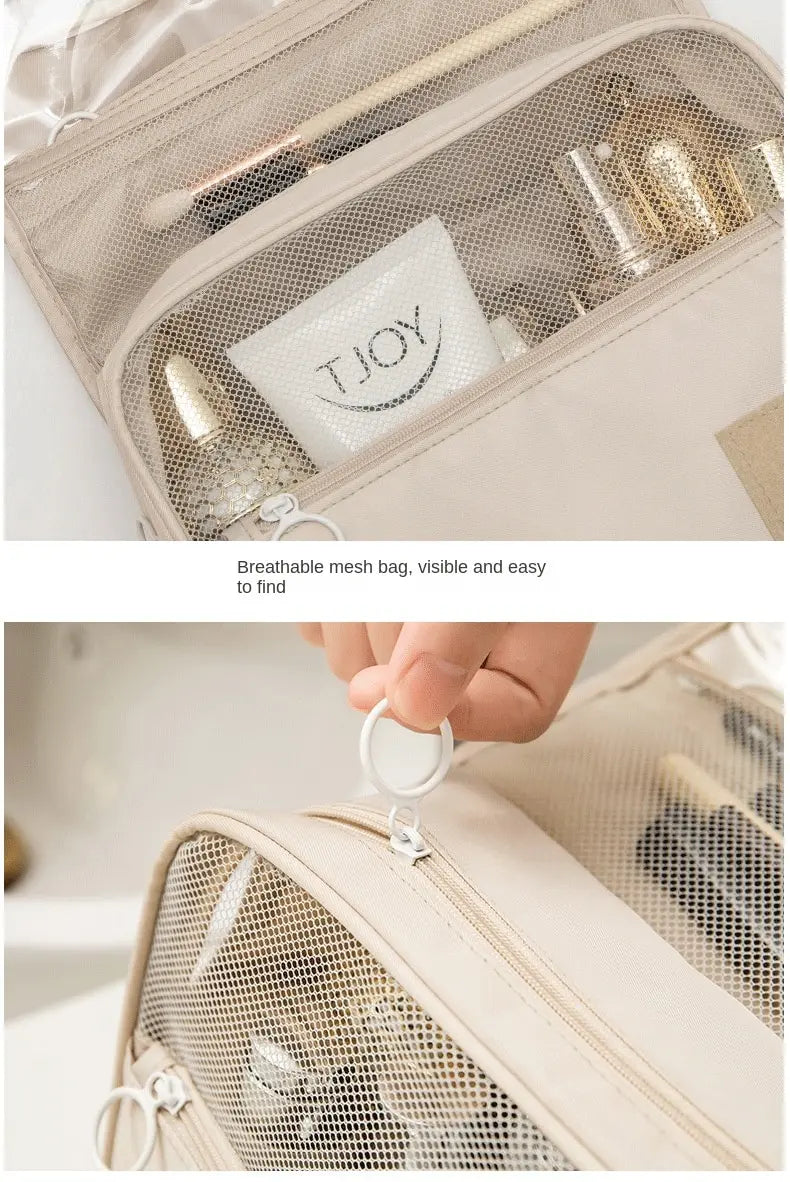 Bolsa de maquiagem para viagem