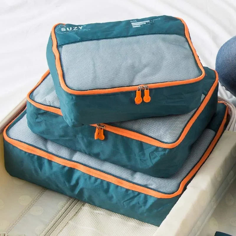 Conjunto de peças organizador de viagem