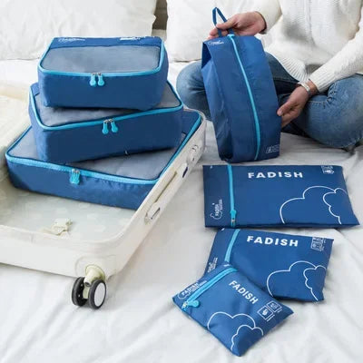 Conjunto de peças organizador de viagem