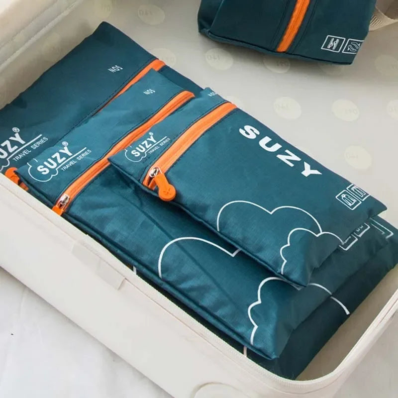 Conjunto de peças organizador de viagem