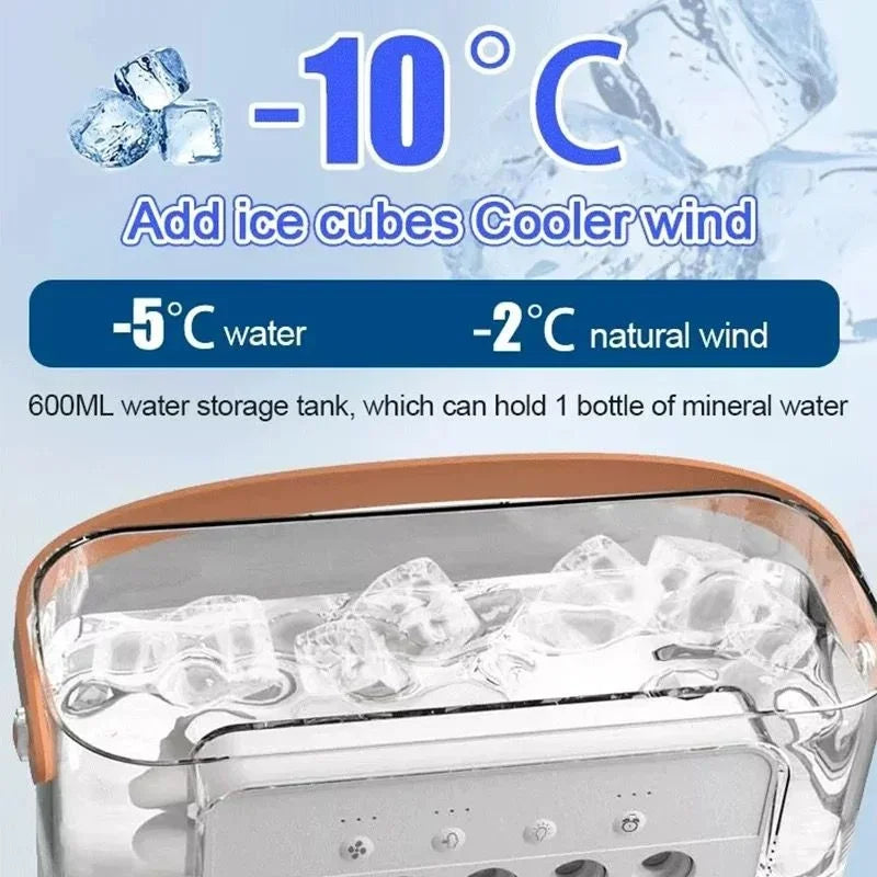 Ventilador e umidificador de ar com luzes led