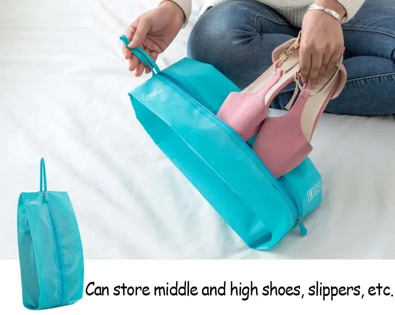 Conjunto de peças organizador de viagem