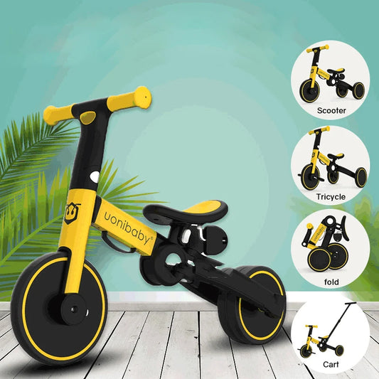 Triciclo infantil, dobrável, para bebês 1-6 anos