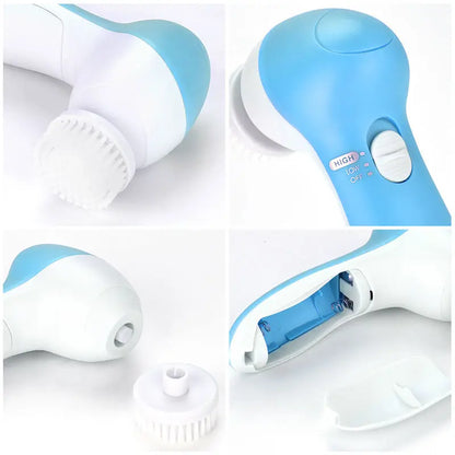 Escova elétrica de limpeza facial. Retira maquiagem, cuidados com a pele