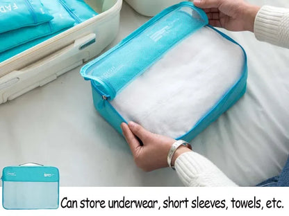 Conjunto de peças organizador de viagem