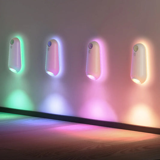Led com sensor de movimento para banheiro e camping