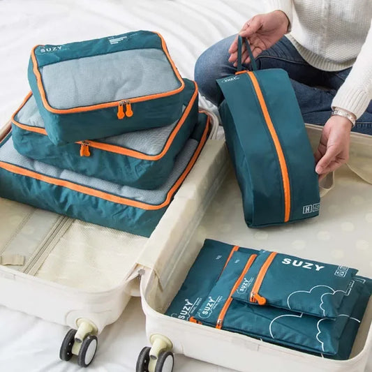 Conjunto de peças organizador de viagem