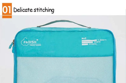 Conjunto de peças organizador de viagem