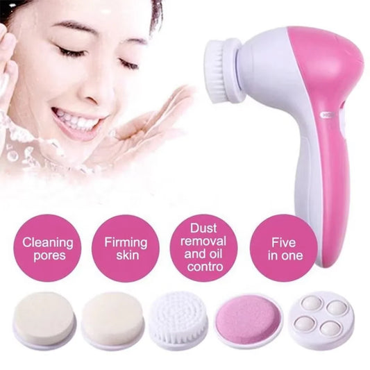 Escova elétrica de limpeza facial. Retira maquiagem, cuidados com a pele