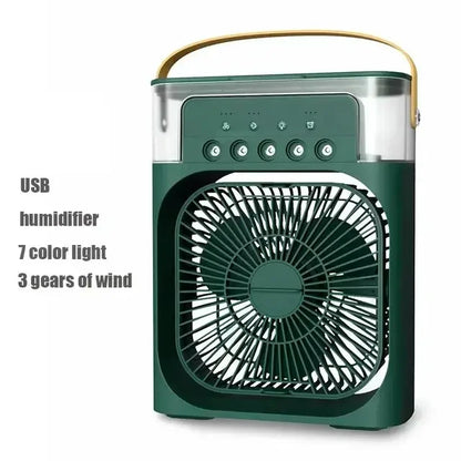 Ventilador e umidificador de ar com luzes led