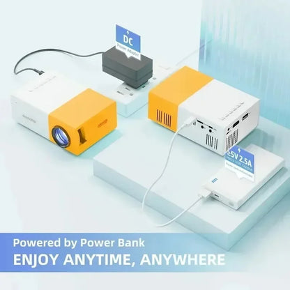 Mini projetor portátil HD 1080P
