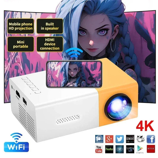 Mini projetor portátil HD 1080P